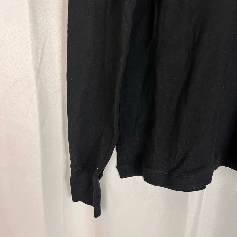 Men’s Tom Ford size 54 L black Henley long sleeve shirt - Picture 3 of 6